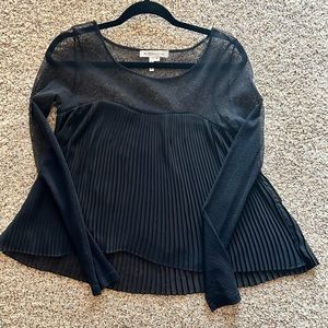 BCBGeneration Pleated BabyDoll Blouse Size XS